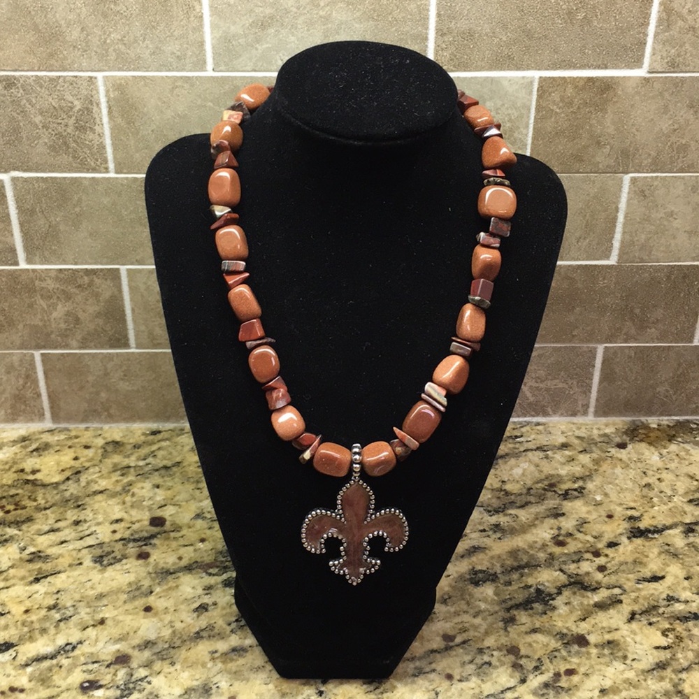 2/$25 NWOT handmade necklace with medallion
